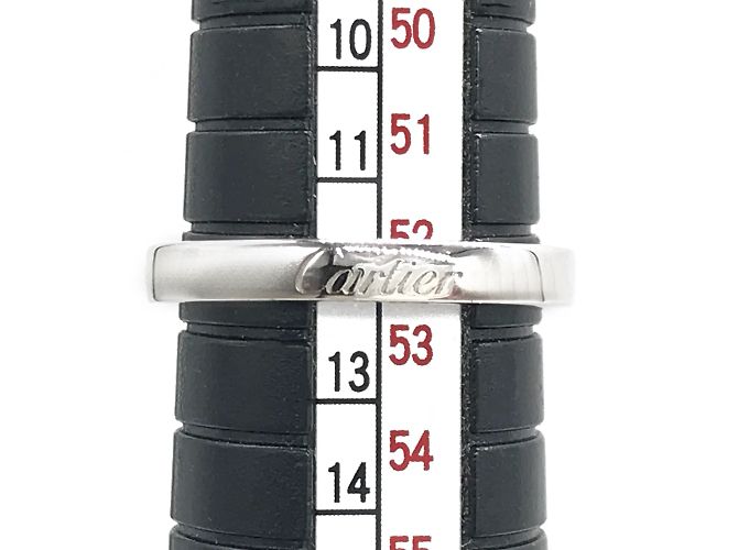Cartier Ring aus 18 Karat Weißgold mit Diamant Herz Silber - Ansicht 5