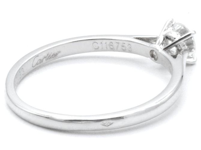 Cartier-Ring, Modell "Solitaire 1895". Silber - Ansicht 2