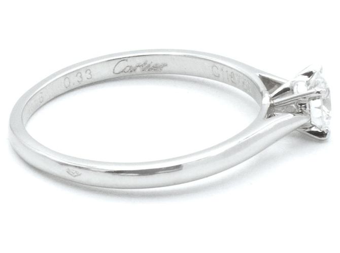 Cartier-Ring, Modell "Solitaire 1895". Silber - Ansicht 3