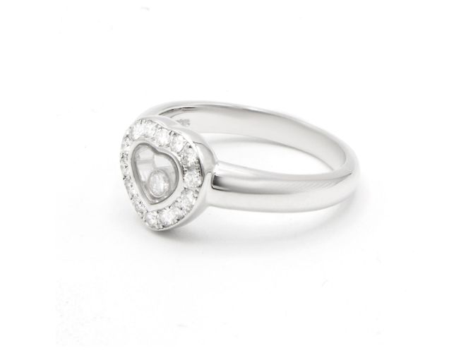 Anillo Chopard "Happy Diamonds". Plata - vista 3