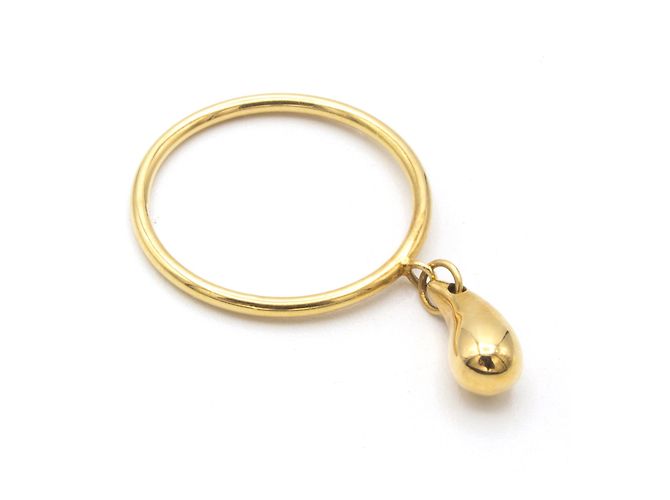 Tiffany & Co Elsa Peretti Tropfen Ring 18K Gelbgold Größe 50 - Ansicht 2