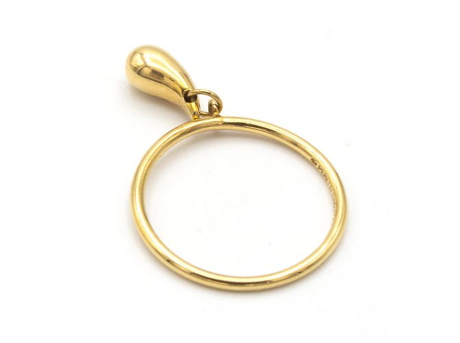 Tiffany & Co Elsa Peretti Tropfen Ring 18K Gelbgold Größe 50 - Ansicht 3