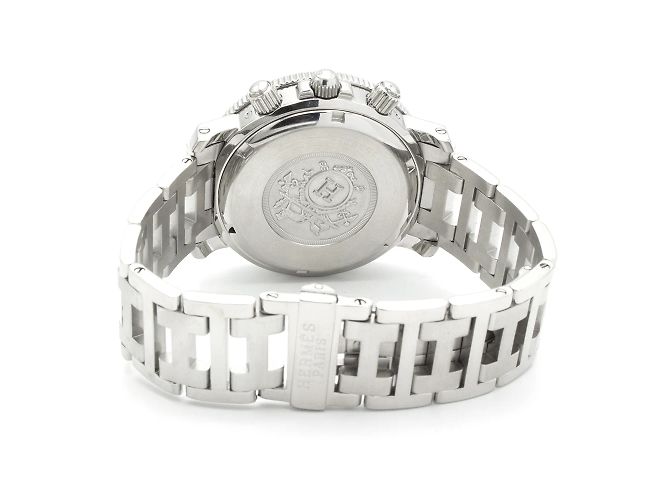 Hermès Relógio Hermes Clipper Chrono em aço Prata - vista 6