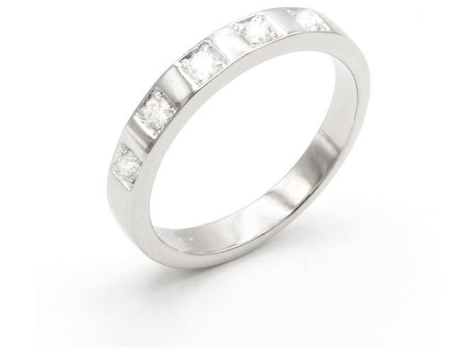 Anello Bulgari MarryMe in platino e diamanti taglia 50 Argento - vista 3