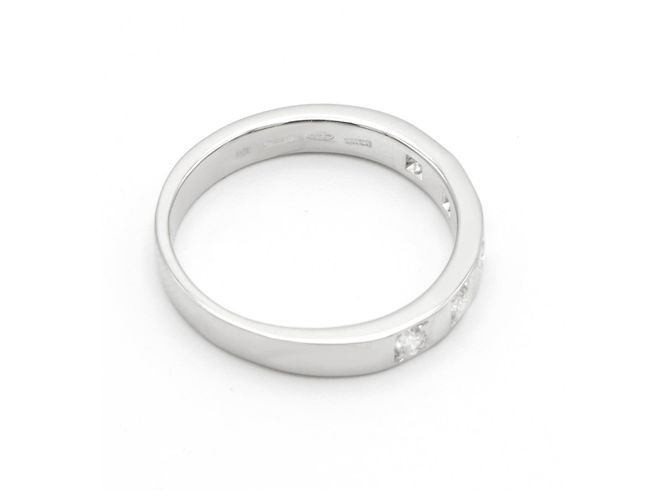Anello Bulgari MarryMe in platino e diamanti taglia 50 Argento - vista 4