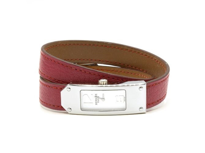 Hermès watch model Kelly II. Silvery - view 2
