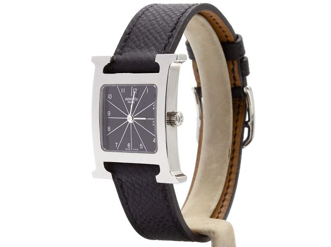 Hermès Heure H Uhr, Modell HH1.210. Silber - Ansicht 3