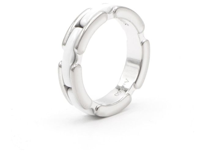 Chanel Ultra Ring aus Weißgold und weißer Keramik Größe 49 Silber - Ansicht 4