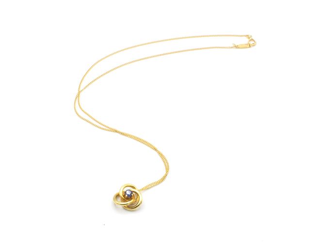 Collana Tiffany & Co in oro giallo 18 carati con zaffiro D'oro - vista 3