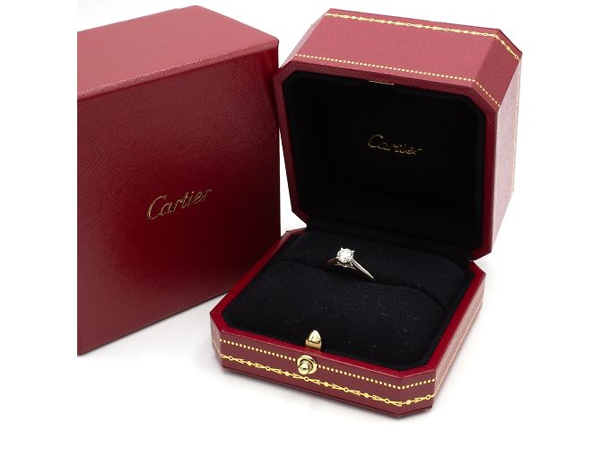 Cartier-Ring, Modell 'Solitaire 1895'. Silber - Ansicht 5
