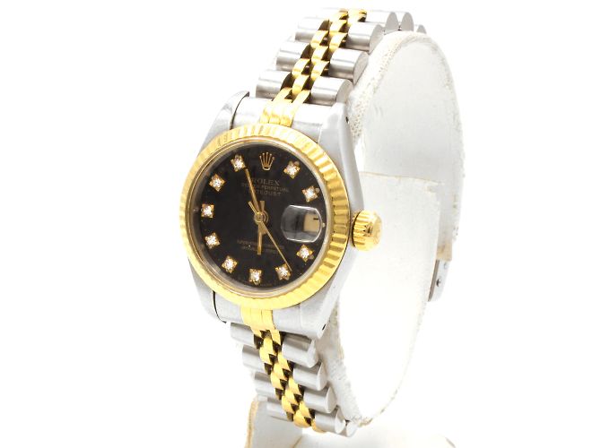 Relógio Rolex Oyster Perpetual Datejust em ouro e aço. Dourado - vista 2