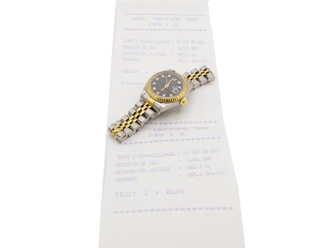 Relógio Rolex Oyster Perpetual Datejust em ouro e aço. Dourado - vista 4