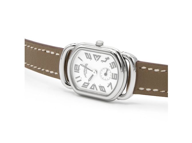 Orologio Hermès, modello Rallye RA2.210 (PM / modello piccolo) per donne. Argento - vista 4