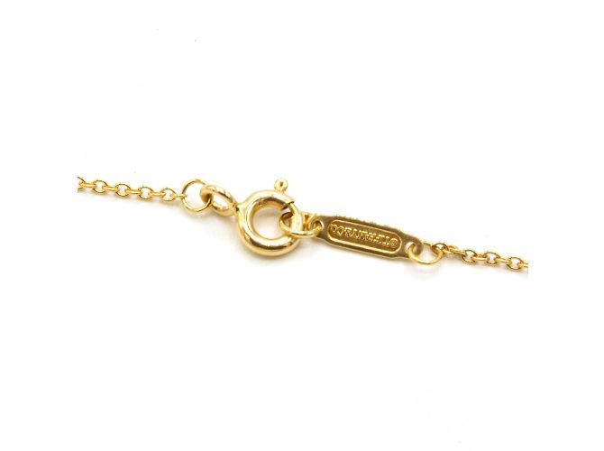 Collana Tiffany & Co Lucchetto a Cuore in Oro Giallo 18k D'oro - vista 4