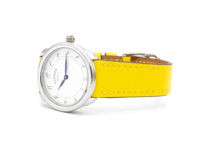 Magnífica relógio Arceau da Hermès (modelo AR5.210). Prata - vista 4