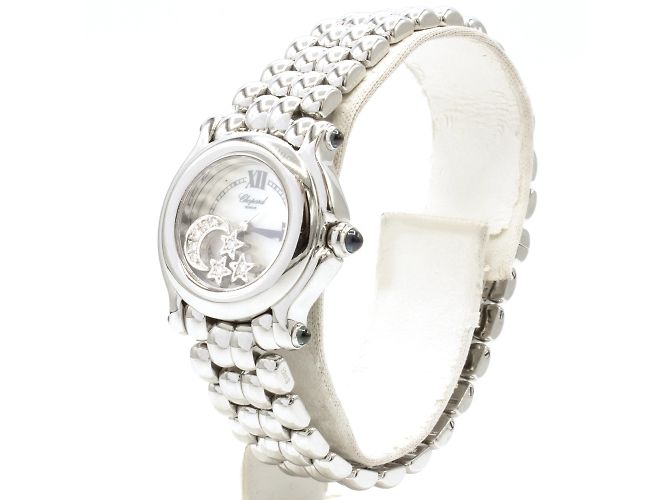 Chopard Happy Sport Uhr aus Stahl. Silber - Ansicht 2
