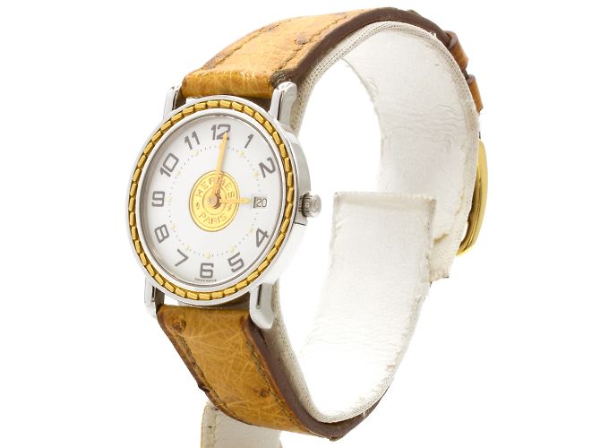 Sellier-Uhr von Hermès Golden - Ansicht 2