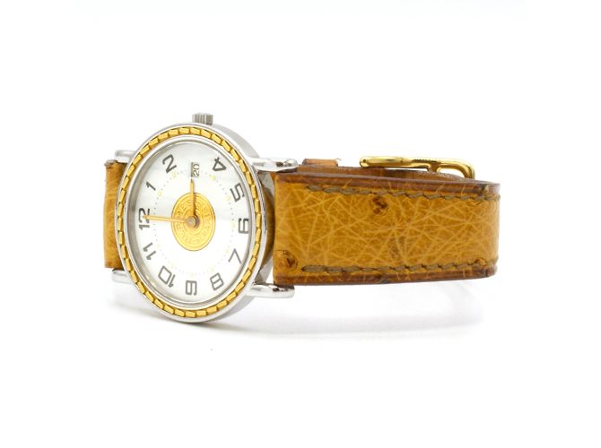 Sellier-Uhr von Hermès Golden - Ansicht 4