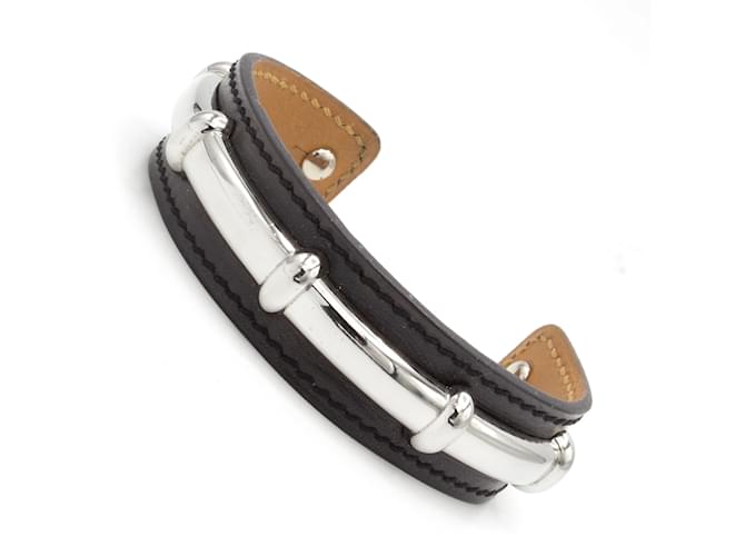 Bellissimo bracciale Hermès Agatha Nero - vista 2