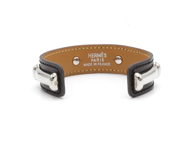 Bellissimo bracciale Hermès Agatha Nero - vista 3