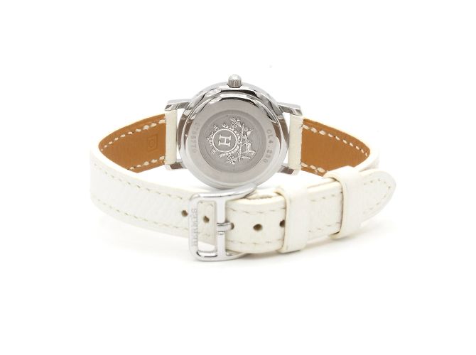 Hermès Hermes Clipper Uhr, Modell CL4.230 aus Stahl. Silber - Ansicht 4