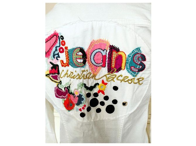 Chaqueta Christian Lacroix Preppy de algodón blanca Blanco - vista 11