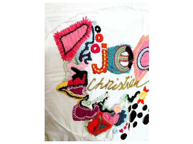 Chaqueta Christian Lacroix Preppy de algodón blanca Blanco - vista 17