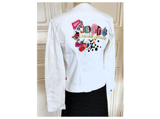 Chaqueta Christian Lacroix Preppy de algodón blanca Blanco - vista 18