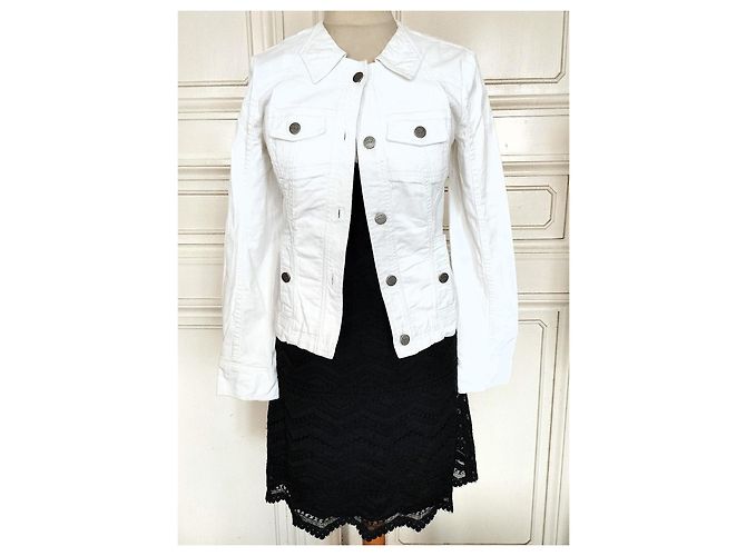 Chaqueta Christian Lacroix Preppy de algodón blanca Blanco - vista 2