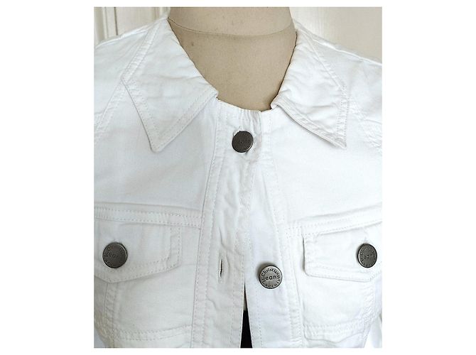 Chaqueta Christian Lacroix Preppy de algodón blanca Blanco - vista 4