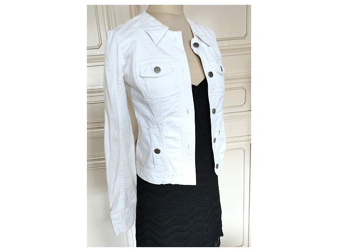 Chaqueta Christian Lacroix Preppy de algodón blanca Blanco - vista 5