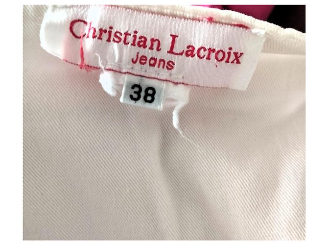Chaqueta Christian Lacroix Preppy de algodón blanca Blanco - vista 6