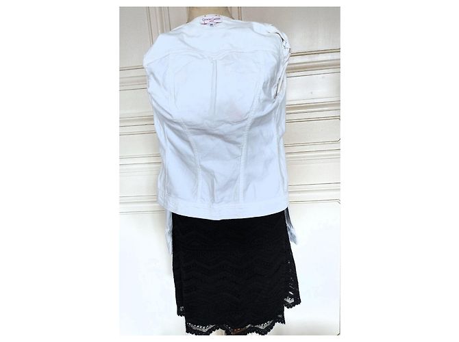 Chaqueta Christian Lacroix Preppy de algodón blanca Blanco - vista 7