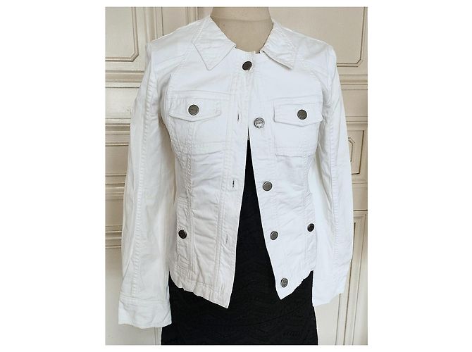 Chaqueta Christian Lacroix Preppy de algodón blanca Blanco - vista 9