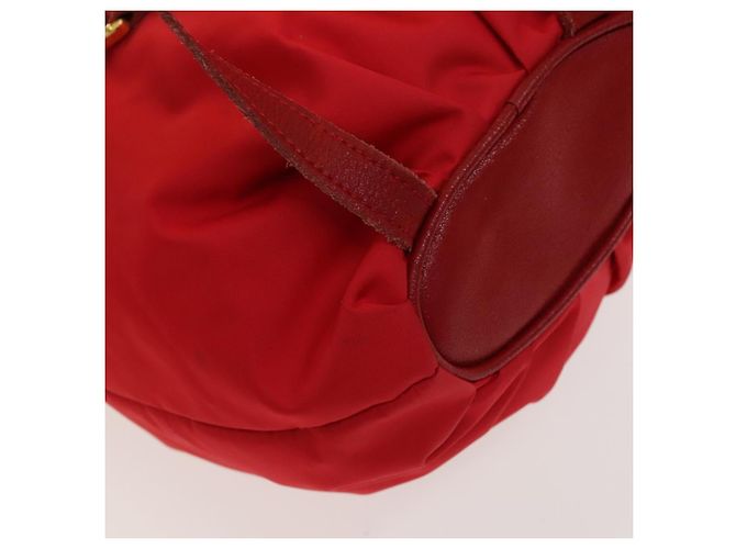 Zaino LOEWE in nylon rosso oro Auth 127904 D'oro - vista 10