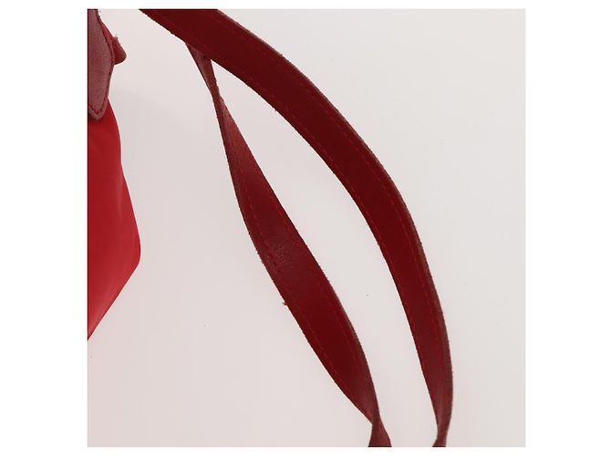 Zaino LOEWE in nylon rosso oro Auth 127904 D'oro - vista 14