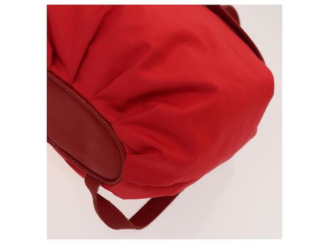 Zaino LOEWE in nylon rosso oro Auth 127904 D'oro - vista 15