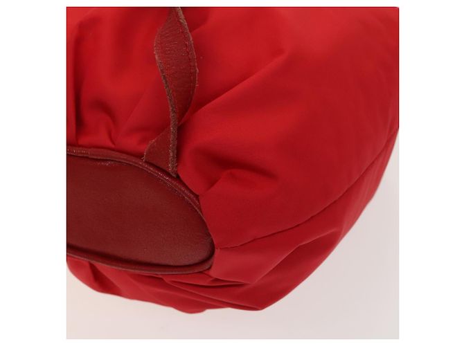 Zaino LOEWE in nylon rosso oro Auth 127904 D'oro - vista 17