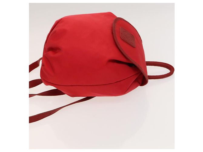 Zaino LOEWE in nylon rosso oro Auth 127904 D'oro - vista 3