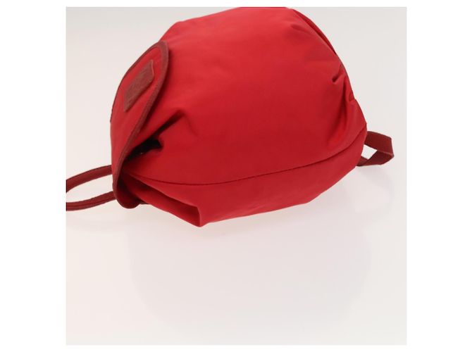 Zaino LOEWE in nylon rosso oro Auth 127904 D'oro - vista 4