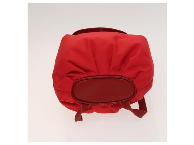 Zaino LOEWE in nylon rosso oro Auth 127904 D'oro - vista 5
