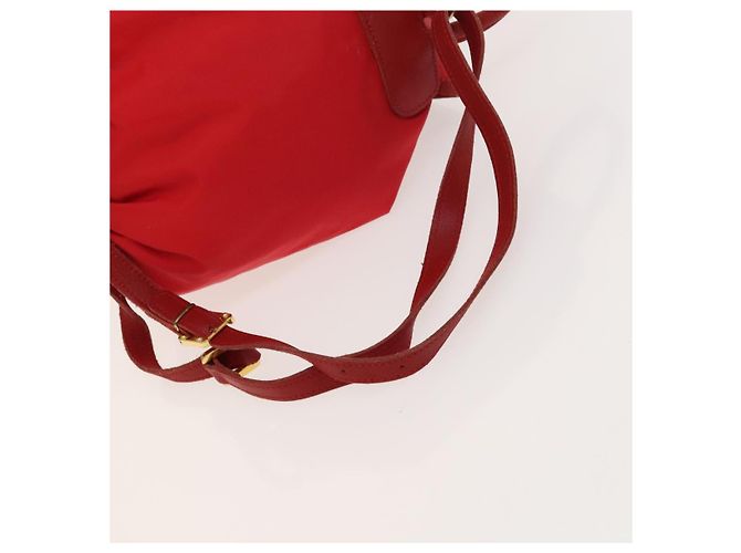Zaino LOEWE in nylon rosso oro Auth 127904 D'oro - vista 9