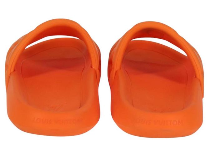 Sandali in gomma Waterfront Line LOUIS VUITTON Arancione MN0232 LV Auth 128838M - vista 2