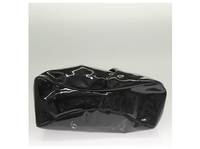Borsa Vala in pelle verniciata nera Salvatore Ferragamo Auth 129211 - vista 5