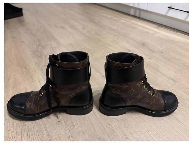 Louis Vuitton Stiefeletten aus braunem Leder - Ansicht 6