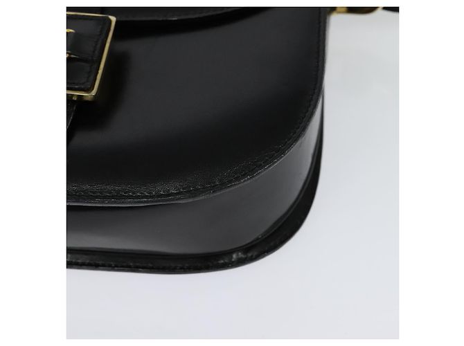 Céline Sulky Schultertasche aus Leder Schwarz Gold Auth BA3771 Golden - Ansicht 14