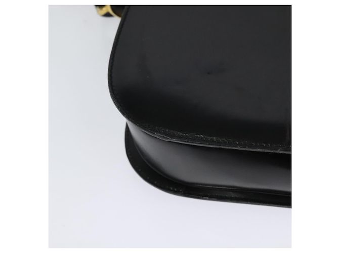 Céline Sulky Schultertasche aus Leder Schwarz Gold Auth BA3771 Golden - Ansicht 15