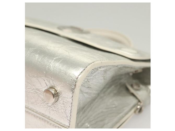 Ever Mini Handtasche aus Leder 2 in 1 Silber Auth bs27633 Christian Dior - Ansicht 14