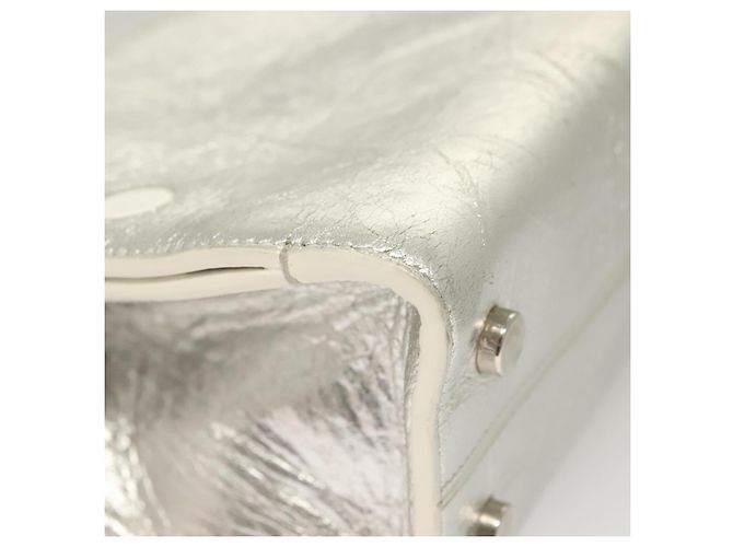 Ever Mini Handtasche aus Leder 2 in 1 Silber Auth bs27633 Christian Dior - Ansicht 15
