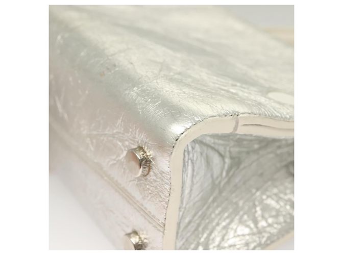 Ever Mini Handtasche aus Leder 2 in 1 Silber Auth bs27633 Christian Dior - Ansicht 16